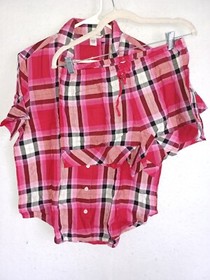 NEW Victoria Secret Flannel Boxer PJ Pajama set shorts cozy S M XXL plaid stripe