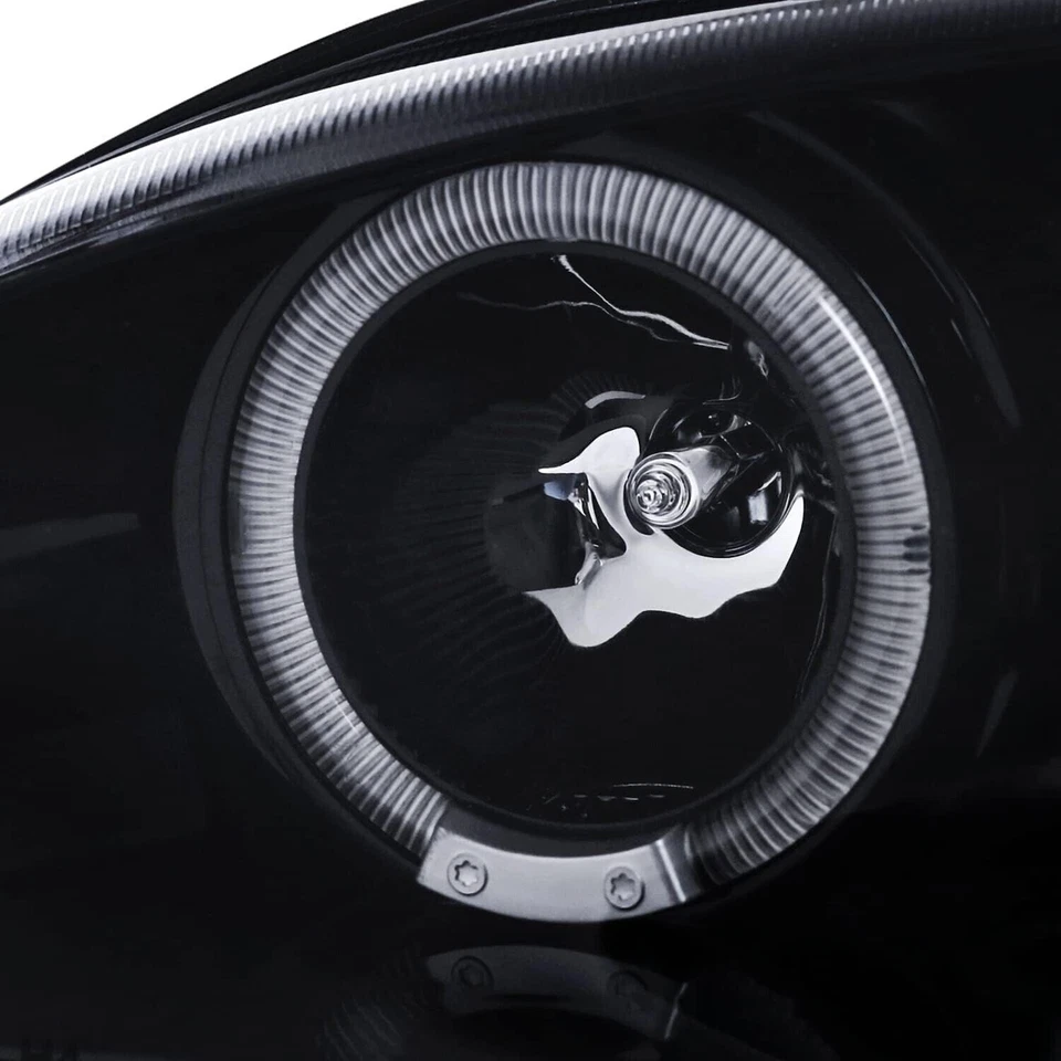 Ford Mustang GT SVT 1994-1998 Proyector LED Negro Par de Faros Conjunto Foto 4 de 4