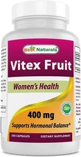 Best Naturals Vitex Fruit (Chasteberry) 400 mg 250 Capsules
