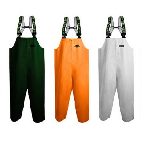 Grundens Shoreman Bibs PVC Orange Green 