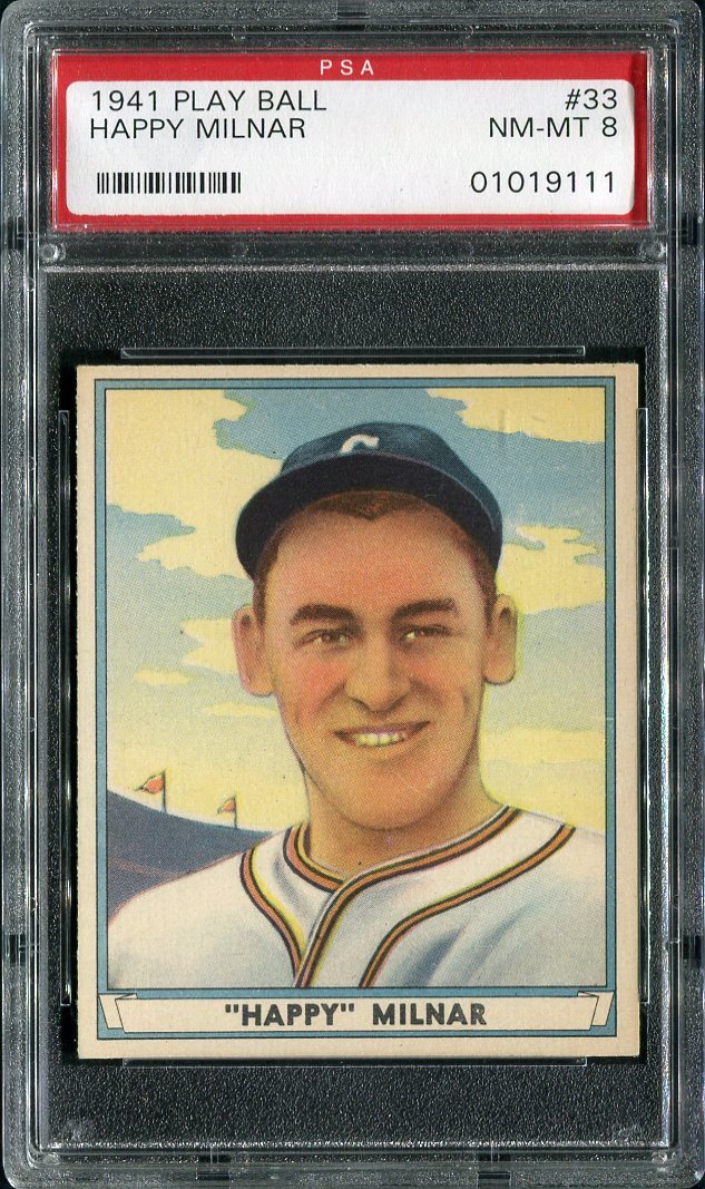 1941 Play Ball 33 Al Milnar Psa 8 01019111