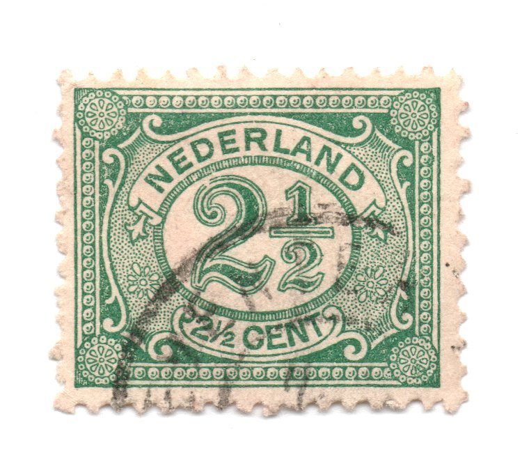 Netherlands SG: 172 1899 New Daily Stamps 2-1/2c Green Used