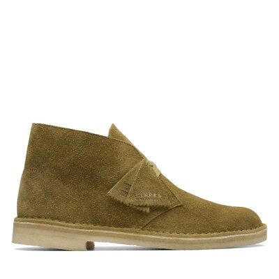 Clarks Originals Men's Desert Boot Mid Green Suede 26174056 | eBay
