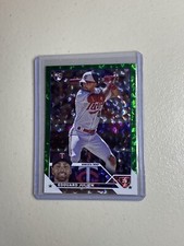 Edouard Julien 2023 Topps Update Series Rookie #US222 Green Ice 338/499 RC Twins