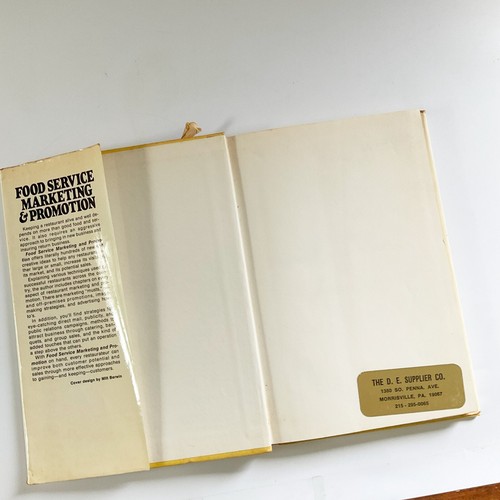 Food Service Marketing and Promotion Hardcover Book David D Seltz 1977 DJ - Imagen 3 de 21