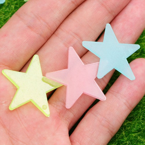 3 PCS Kids Bedroom Decor for Girls Wall Decals Stars Glow Stickers