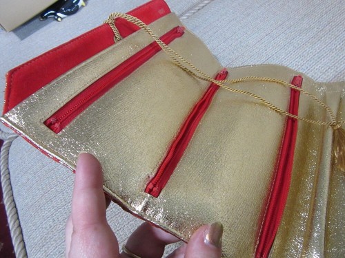 Vintage ROLFS faltbare Reise Schmuck Aufbewahrungstasche - Bild 8 von 9