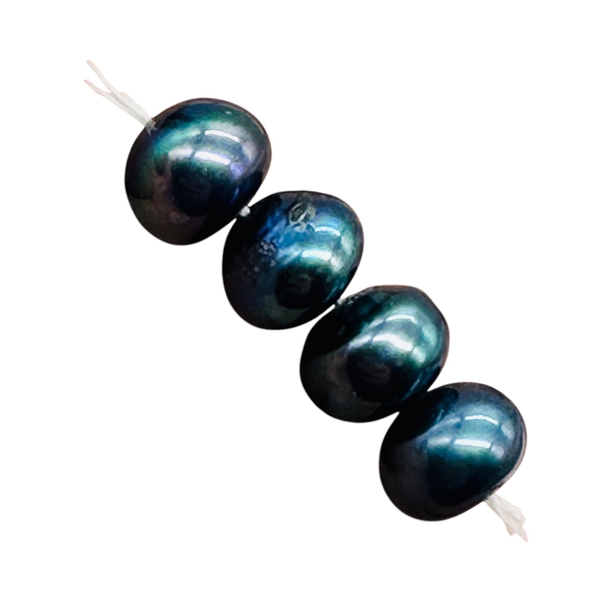 Radiant Cobalt Blue Periwinkle FW Pearl Beads | 12x8.5 to 8x6.5mm
