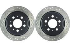 Rear PAIR Stoptech Disc Brake Rotor for 2001-2009 Volvo S60 (47127)