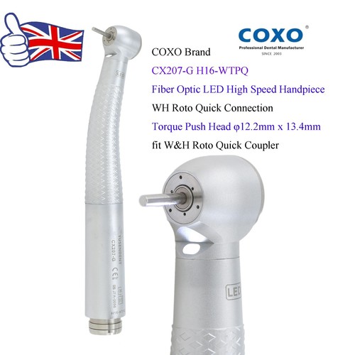 COXO High Speed Handpiece Fiber Optic LED Dental Turbine WH Roto Quick Coupler 6 - Picture 52 of 68