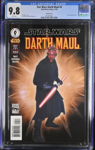 Star Wars Darth Maul #4 CGC 9.8 White Pages Photo Cover Dark Horse 2000 1 of 4
