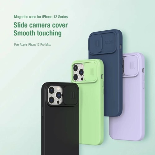 For Apple iPhone 13 Pro Max 12 Magsafe NILLKIN Camshield Magnetic Silicone Case - Picture 6 of 12
