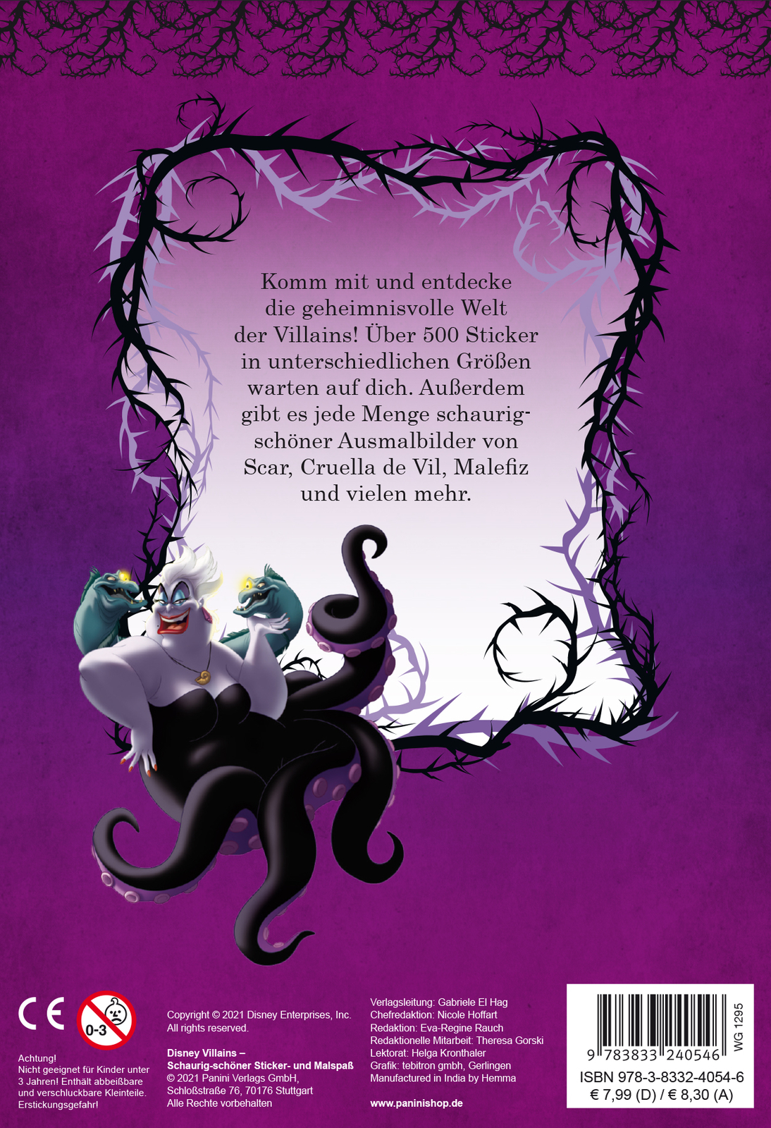 Thumbnail - Unbekannt. / Disney Villains: Schaurig-schöner Sticker- Und Malspaß