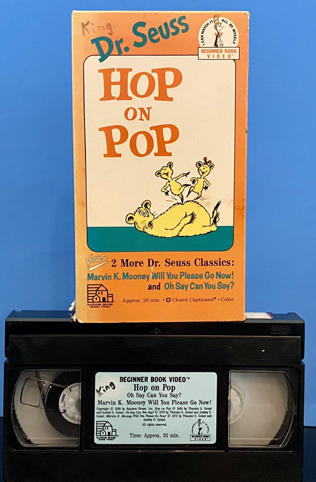 Lot Of 2 Dr Seuss VHS The Butter Battle Book and Hop On Pop Beginner