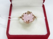 Women's ring made of 925 sterling silver, quartz, 3,2 g, size 8,75,