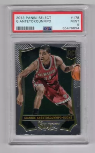 2013/14 PANINI SELECT GIANNIS ANTETOKOUNMPO RC #178 PSA 9