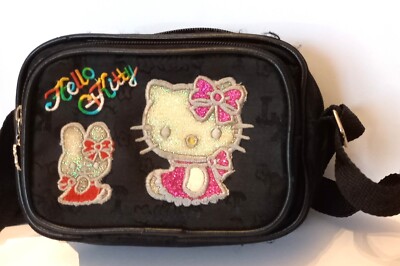 Seltene Hello Kitty Umhängetasche Bauchtasche Schwarz ( Hallo Kitty )