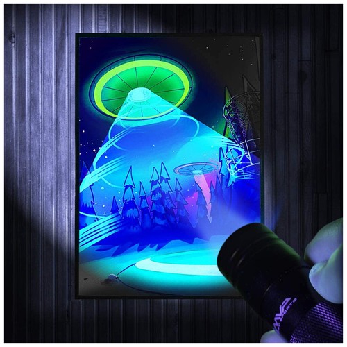 MVP Disc Golf UV Flashlight for Glow in the Dark Discs Night Disc Golf - Picture 4 of 5