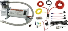 airmaxxx Chrome 400 Compressor Kit with 120/150 Switch and Wiring Harness