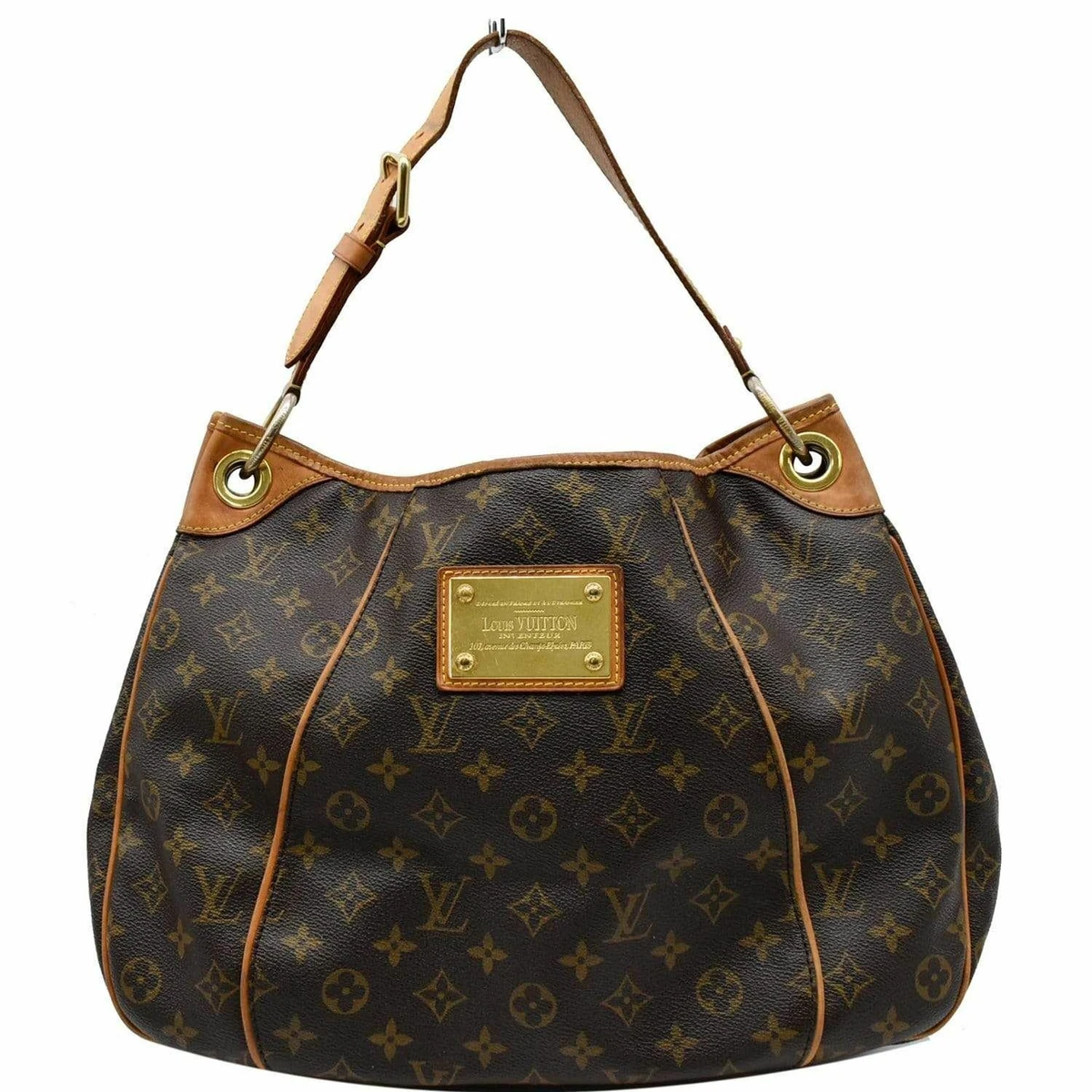 Louis Vuitton Galliera PM Monogram Canvas Hobo Shoulder Bag Brown