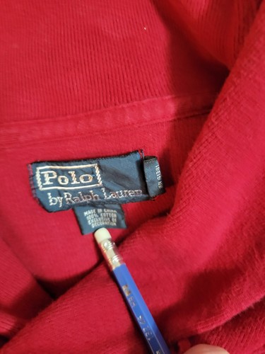 Polo Hombre XL Tejido Suéter Granate Con Pecho Izquierdo Azul Marino Pony - Imagen 3 de 11