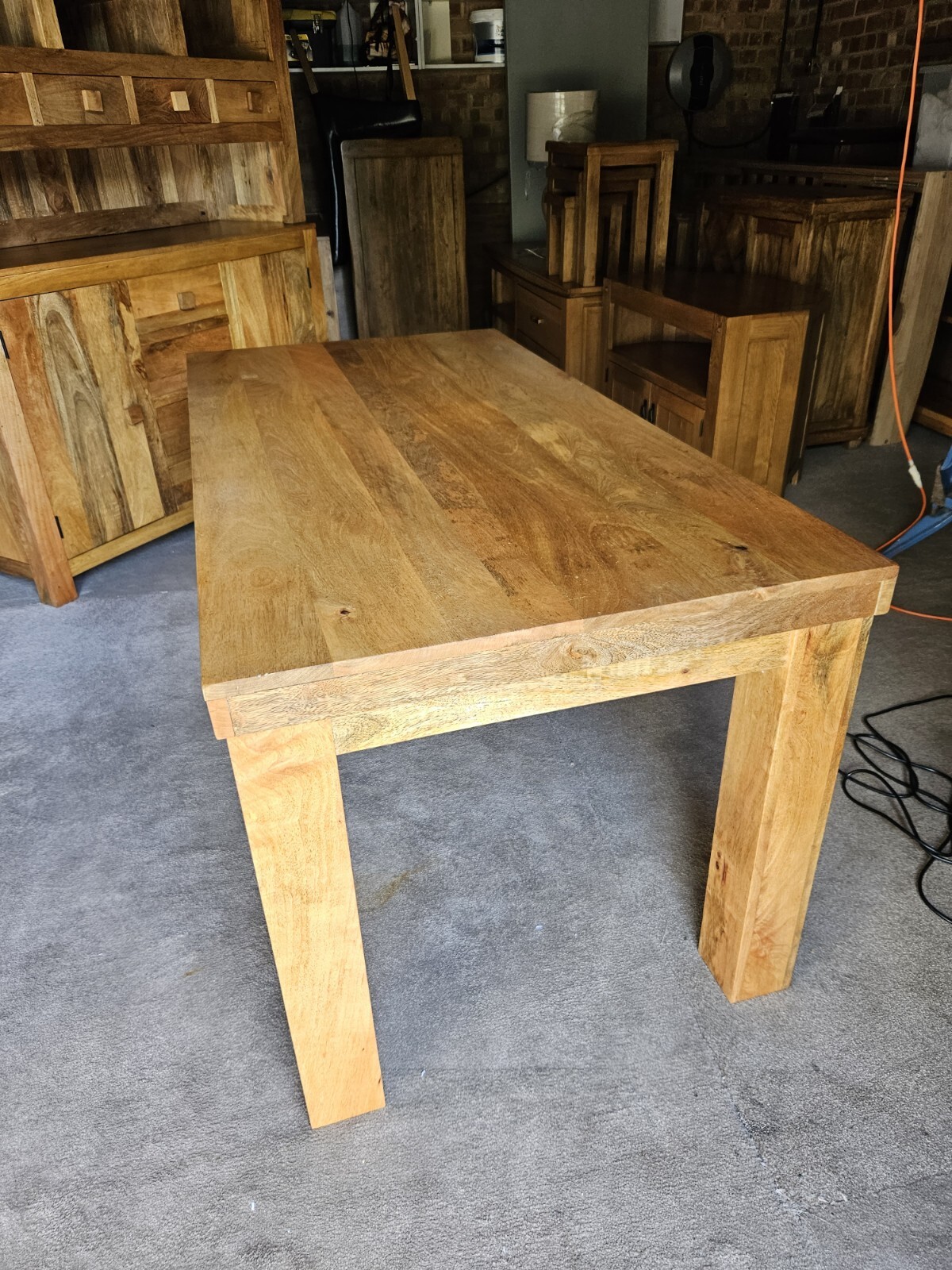 Oak Furniture Land Mantis Solid Mango Dining Table 148 x 76cm eBay