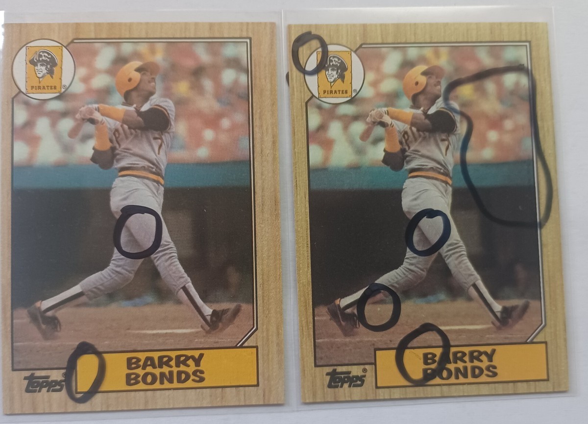 1987 Topps Barry Bonds #320 ( Multi Errors ) A 35 Year Old