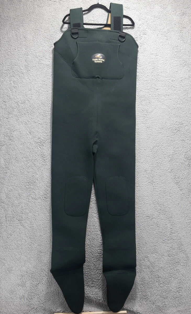 Caddis Wading Systems Sz Large Neoprene Fishing Hunting Chest Waders Dark  Green