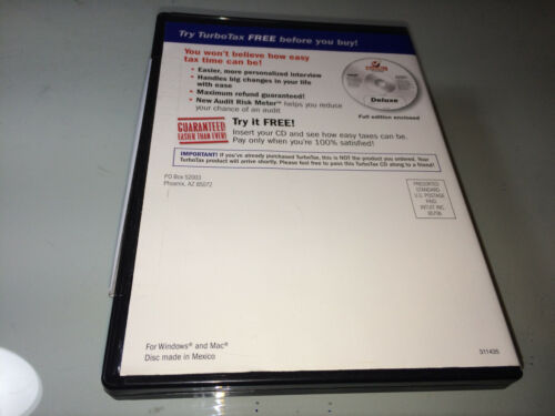 Intuit TurboTax Deluxe 2007 - Full Edition cd - Photo 2/3