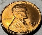 1947 D Lincoln Wheat Cent BU RD #GE109