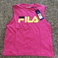 Fila Brand Women's Essentials Muscle Tee Tank Top In Pink. Size Small NWT