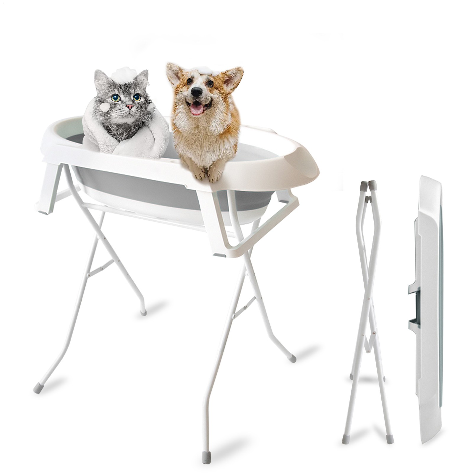 33" Pet Grooming Bath Tub Wash Station Dog Grooming Bath