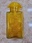 Amber Pinwheel Double Spout Glass Decanter Made By Joel Myers Blenko