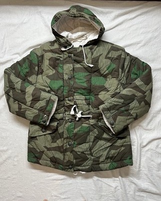 WWII German SS reversible winter parka in a Splinter camouflage