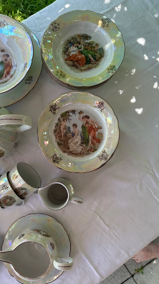 Vintage 80er Jahre RAR Kahla Madonna Porzellan Set 34 Teile - Bild 2 von 4