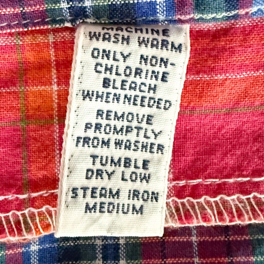 Ralph Lauren Madras Patchwork Button Down Shirt M… - image 11