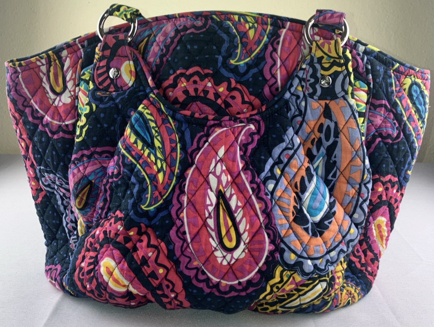 Vera Bradley Shoulder Bag Twilight Paisley Retired Pattern