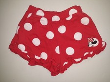 Disney Store Minnie Mouse Polka Dot Shorts Girls Size SMALL Kids Youth 6/6X