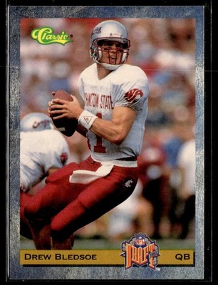1993 Classic #1 Drew Bledsoe Football Card 3403E