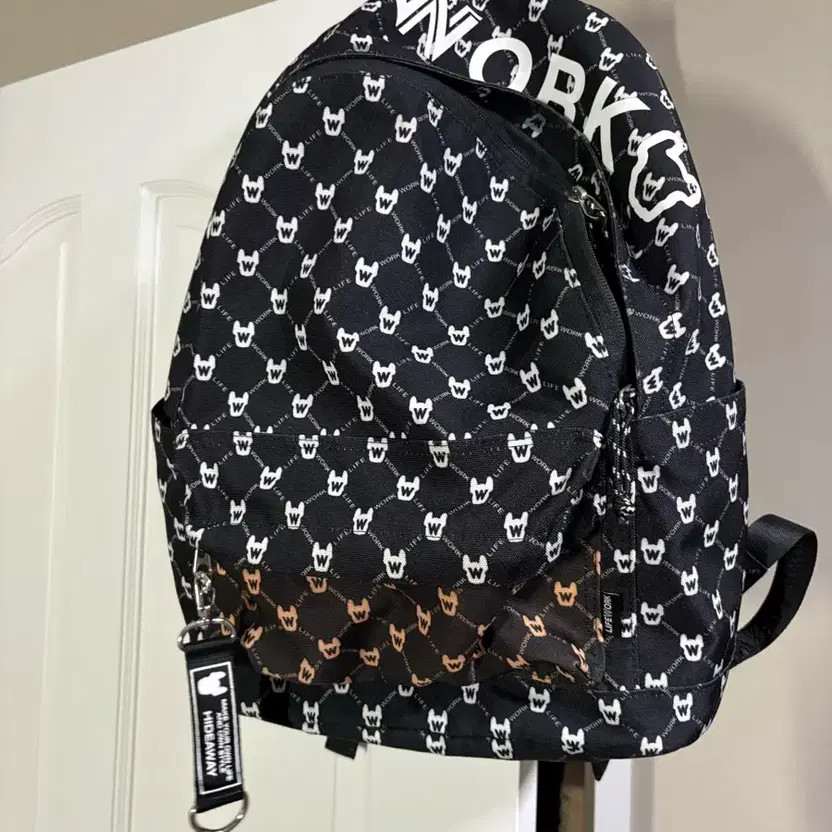 LifeWork Backpack - Stylish Logo Pattern, With Ke… - image 5