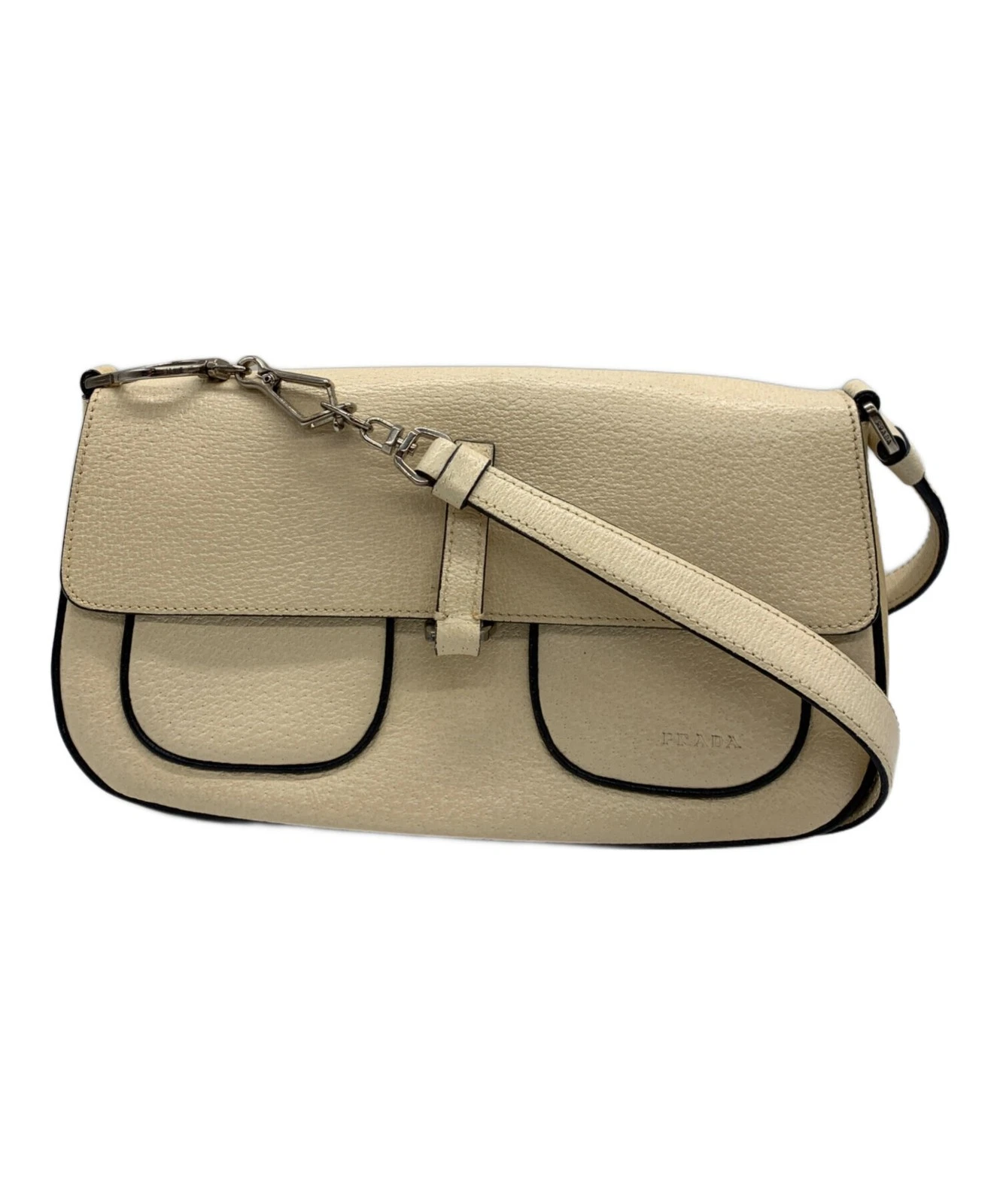 Prada — Prada One Shoulder Bag Ivory #TFB7081