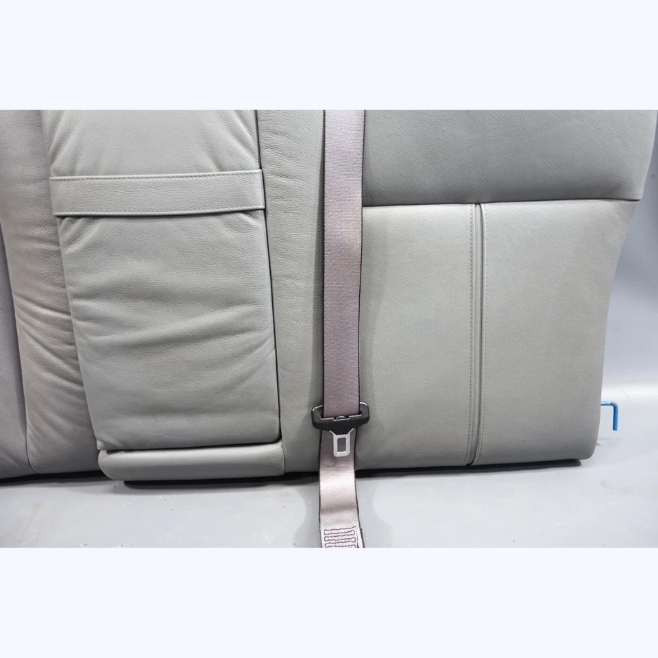 BMW E39 1999-2003 serie 5 Touring Wagon asiento trasero plegable trasero cuero gris OEM Foto 3 de 4