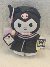 Kuromi Graduate Plush Graduation Cap Gown Tassel Gift Tag Brand New