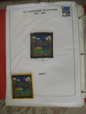 2007 Egypt celebration of Scouting Centenary badge and ribbon