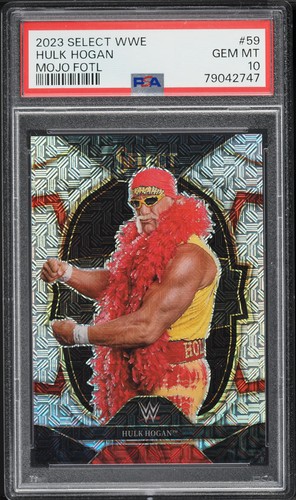 2023 Select WWE Mojo FOTL Prizm Hulk Hogan /7 #59 PSA 10 GEM MINT