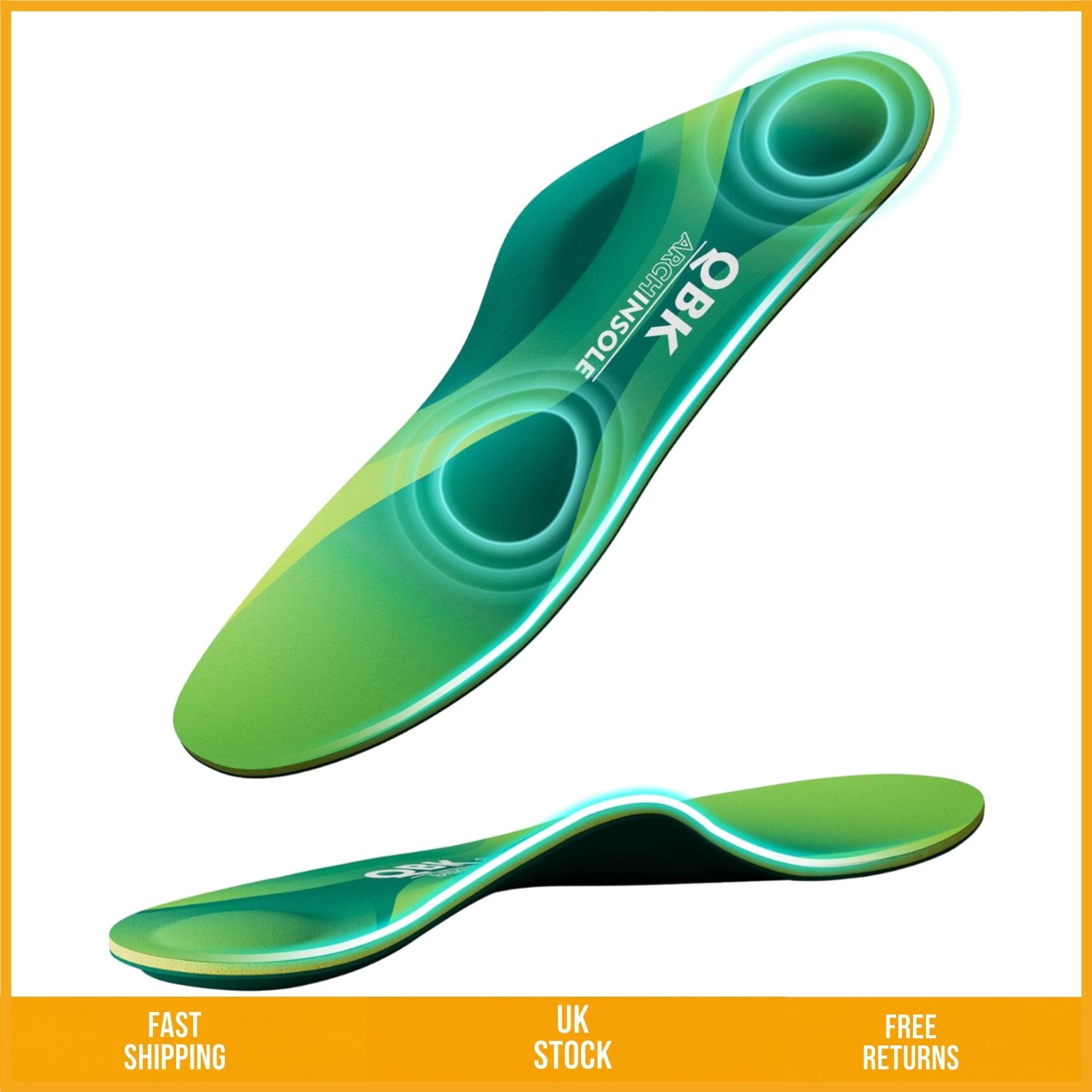 Supportive Orthotic Memory Foam Insoles for Plantar Fasciitis Relief Size XXS