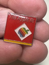 Vintage Rare Square Apple IIc lapel pin Apple Computer