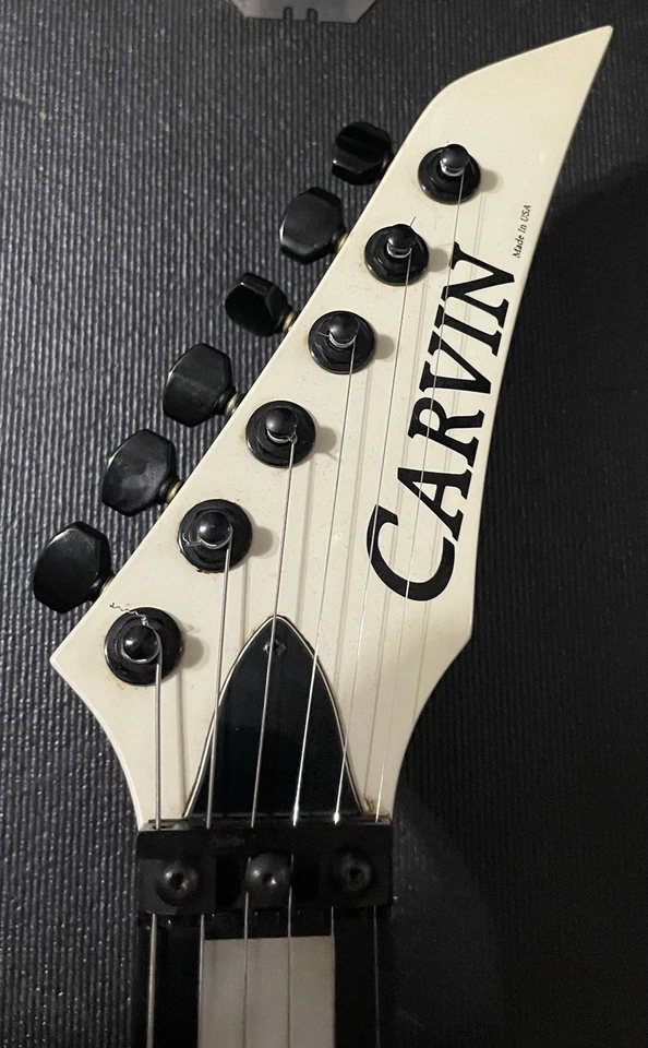 Carvin Ultra VT Early 90s Guitar White Kahler Tremolo W/OHSC Nice! Vintage 90s - Image 3 of 4