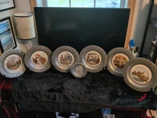 VINTAGE GREAT AMERICAN REVOLUTION 1776-1976 Plate Lot, 11 Bicentennial Plates 
