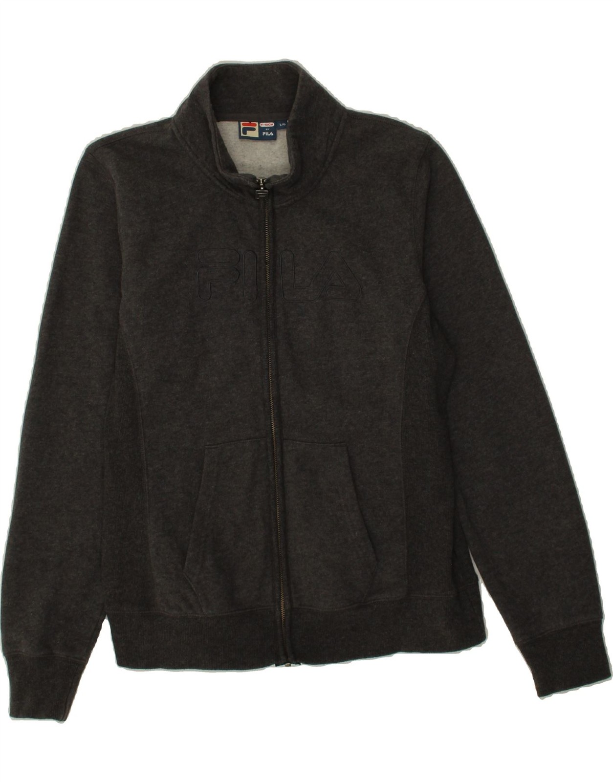 FILA Giacca Top Tuta Ragazzo 7 8 Anni Grande Grigio Cotone GH10